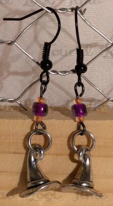 Witch Hat Earrings
