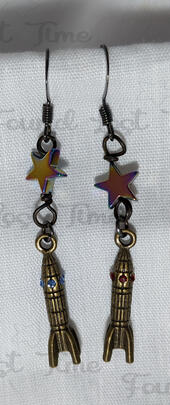 Spaceship Earrings